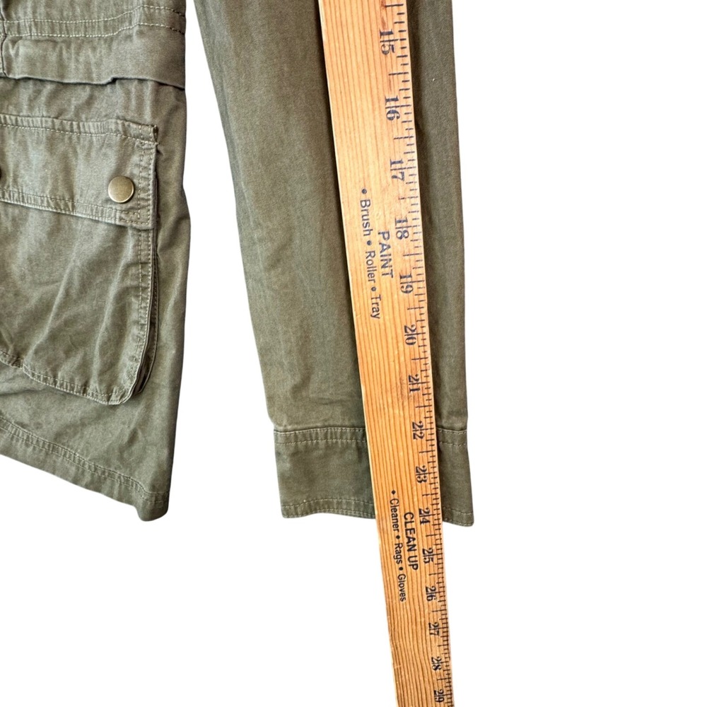 Per Se Womens M Olive Green Utility Field Jacket Military Safari‎ Core - Picture 8 of 10